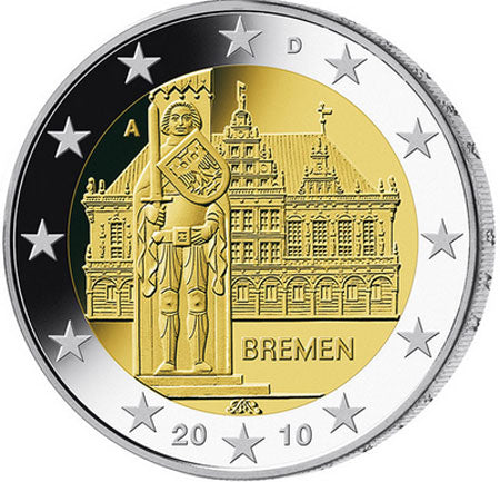 Γερμανία 2€ Αγορά Βρέμης 2010