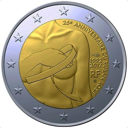 Γαλλία 2€ Καρκίνος Μαστού 2017