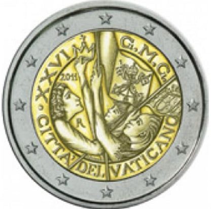 Βατικανό 2€ 2011 - Ημέρες Νεολαίας