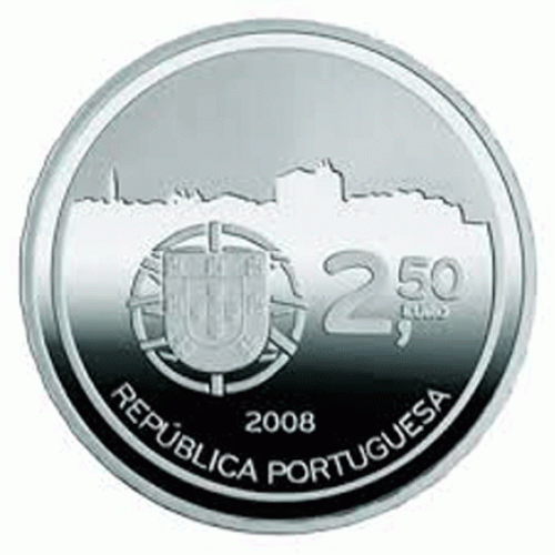 Πορτογαλία 2,50 € Ιστορικό Κέντρο του Πόρτο Πράτα Απόδειξη 2008