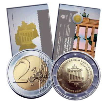 Άγιος Μαρίνος 2€ 25 Χρόνια Ενοποίηση Γερμανία 2015