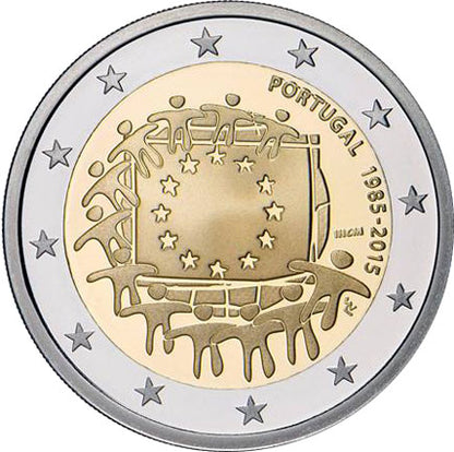 Πορτογαλία 2€ 2015 - 30 Χρόνια Ευρωπαϊκής Σημαίας