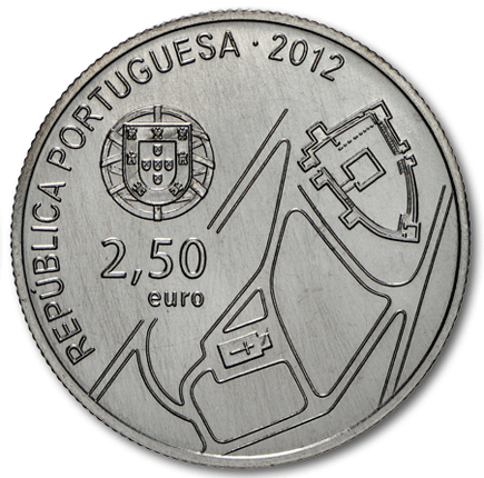 Πορτογαλία 2,50 € 75η επέτειος. Σχολικό πλοίο Sagres 2012