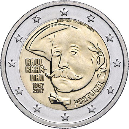 Πορτογαλία 2 € 150 χρόνια από τη γέννηση του Raul Brandão 2017