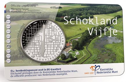 Ολλανδία 5€ Schokland BNC 2018