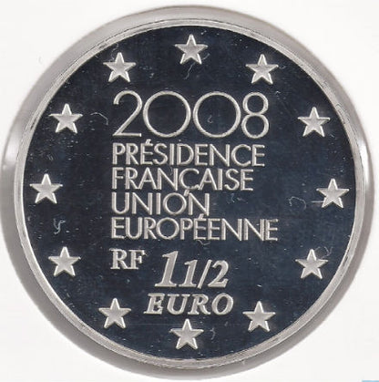 Γαλλία 1,50 € Προεδρία της Ευρωπαϊκής Ένωσης 2008