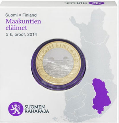 Φινλανδία 5€ Savonia Proof Grebe 2014